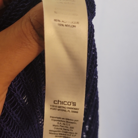 Chico's: Blue cardigan - Picture 7 of 9